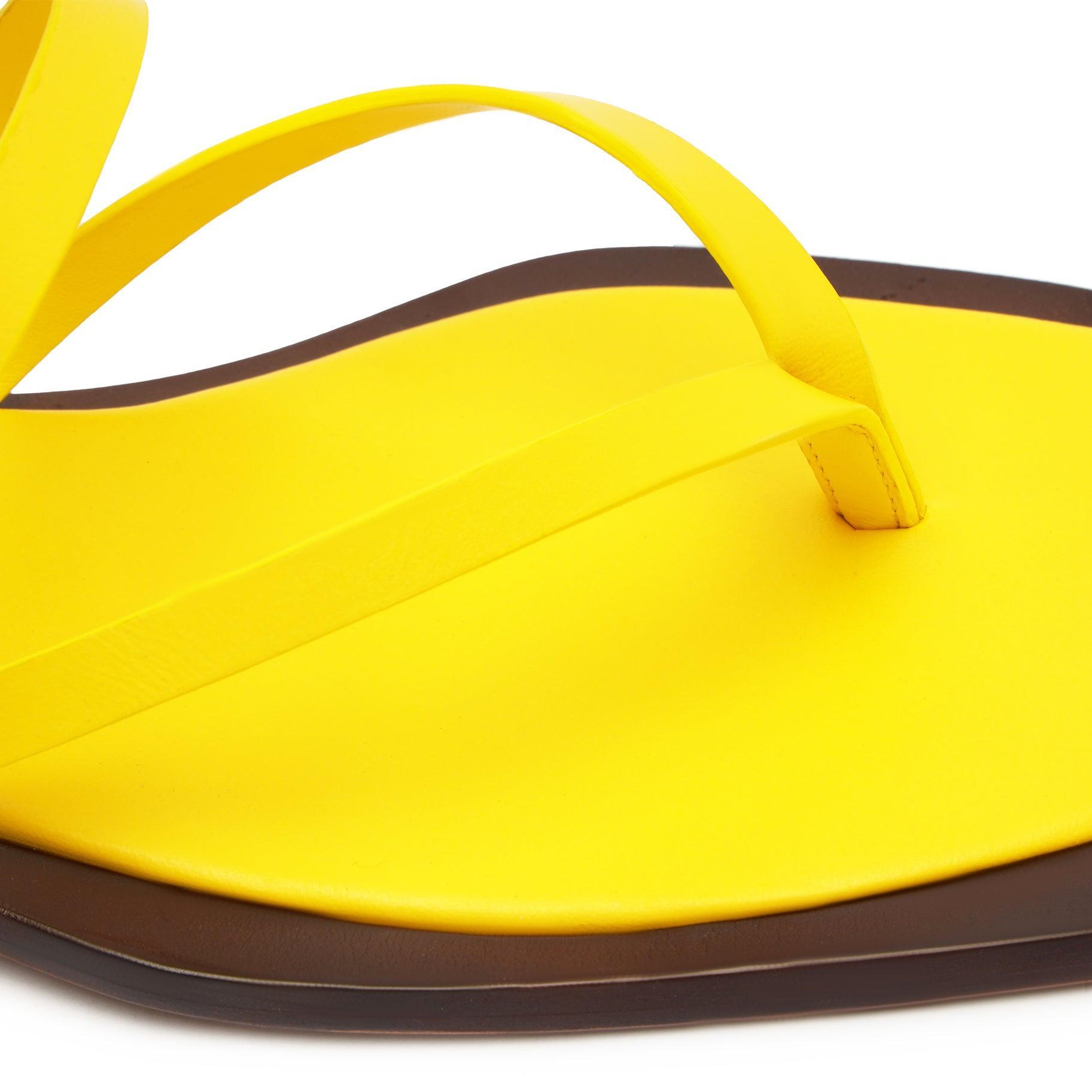 Rania Leather Flat Sandal Product Image