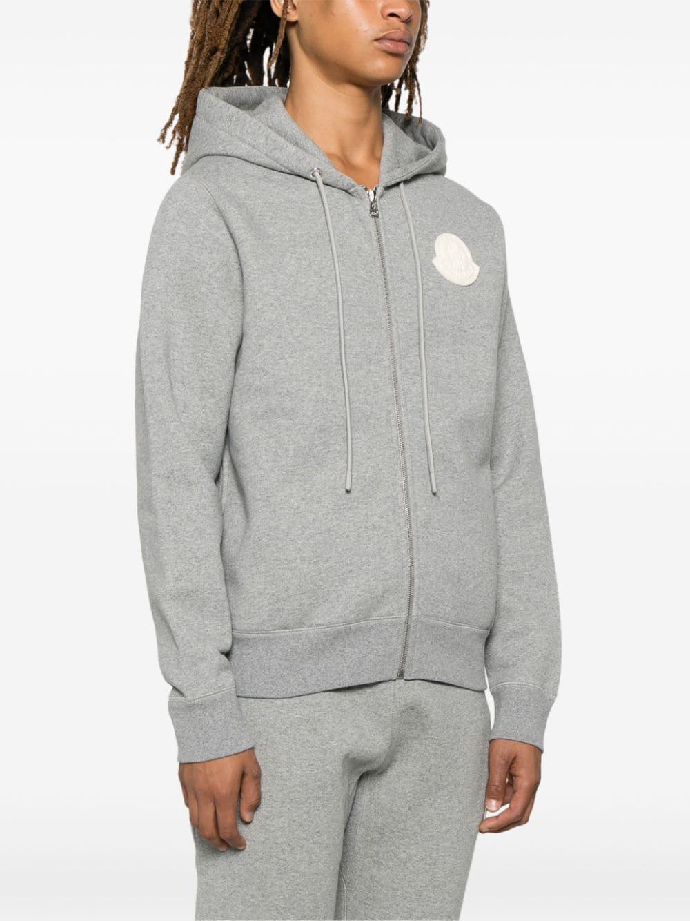 Logo-patch Hoodie In Grey Product Image