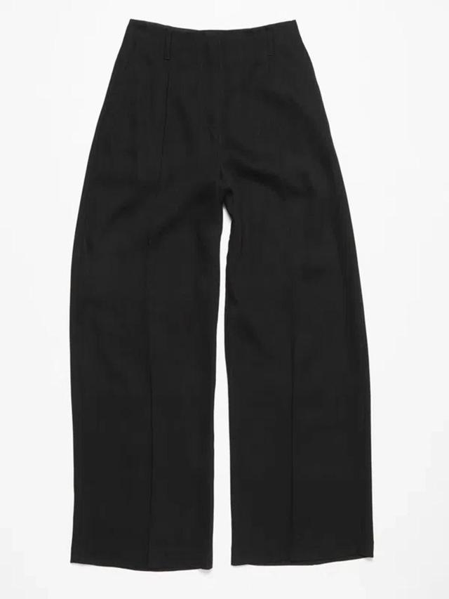 ACNE STUDIOS Tailored Wool Blend Trousers In Black Product Image