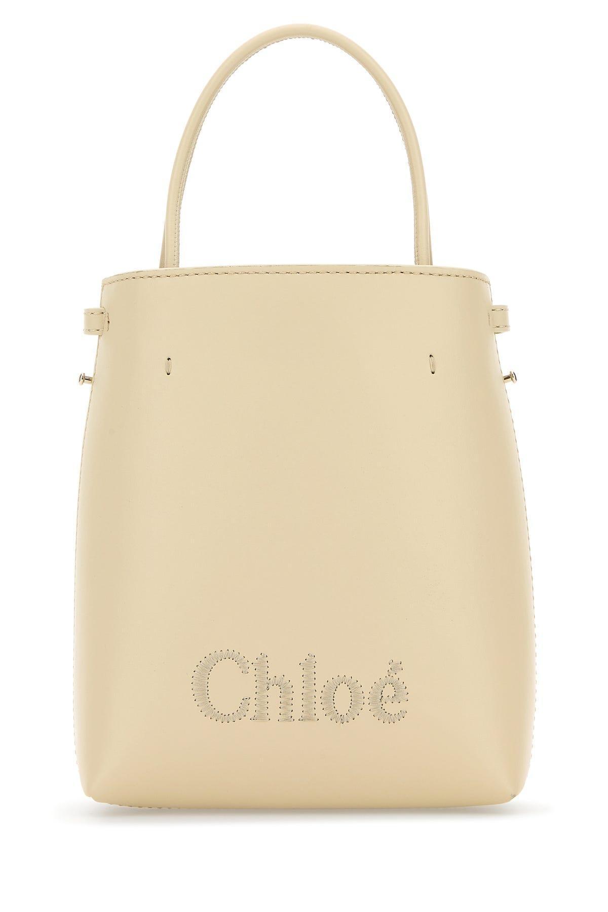 Powder Pink Leather Micro Chloã© Sense Handbag Product Image