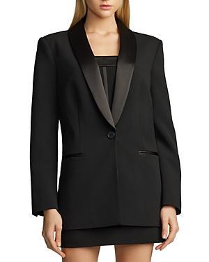 Zac Posen Satin Trim Shawl Blazer Product Image