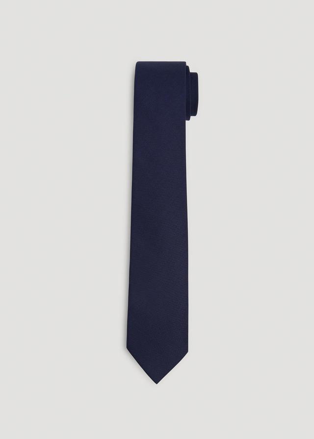 Wool Tie for Tall Men in Navy Male Product Image