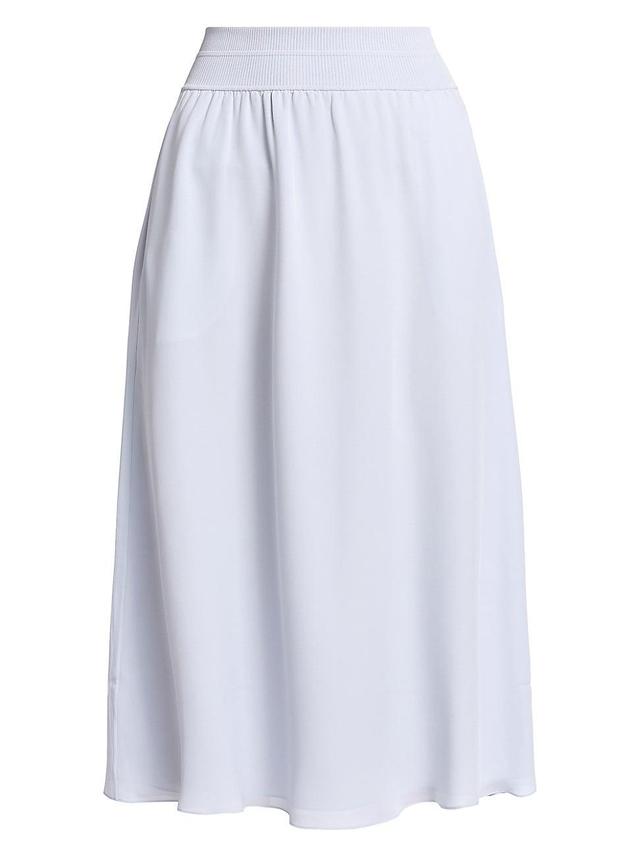 Womens Silk Chiffon Midi-Skirt Product Image