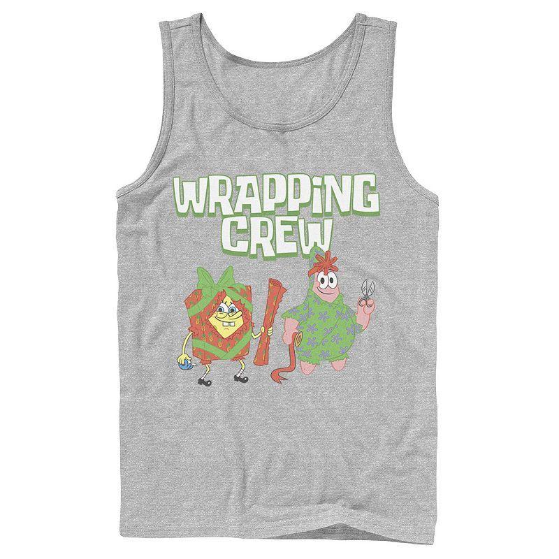 Mens Nickelodeon Spongebob Squarepants Patrick Wrapping Crew Christmas Graphic Tank Top Product Image