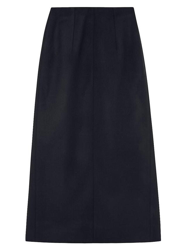 Womens Arne Back-Pleated Midi-Skirt Product Image