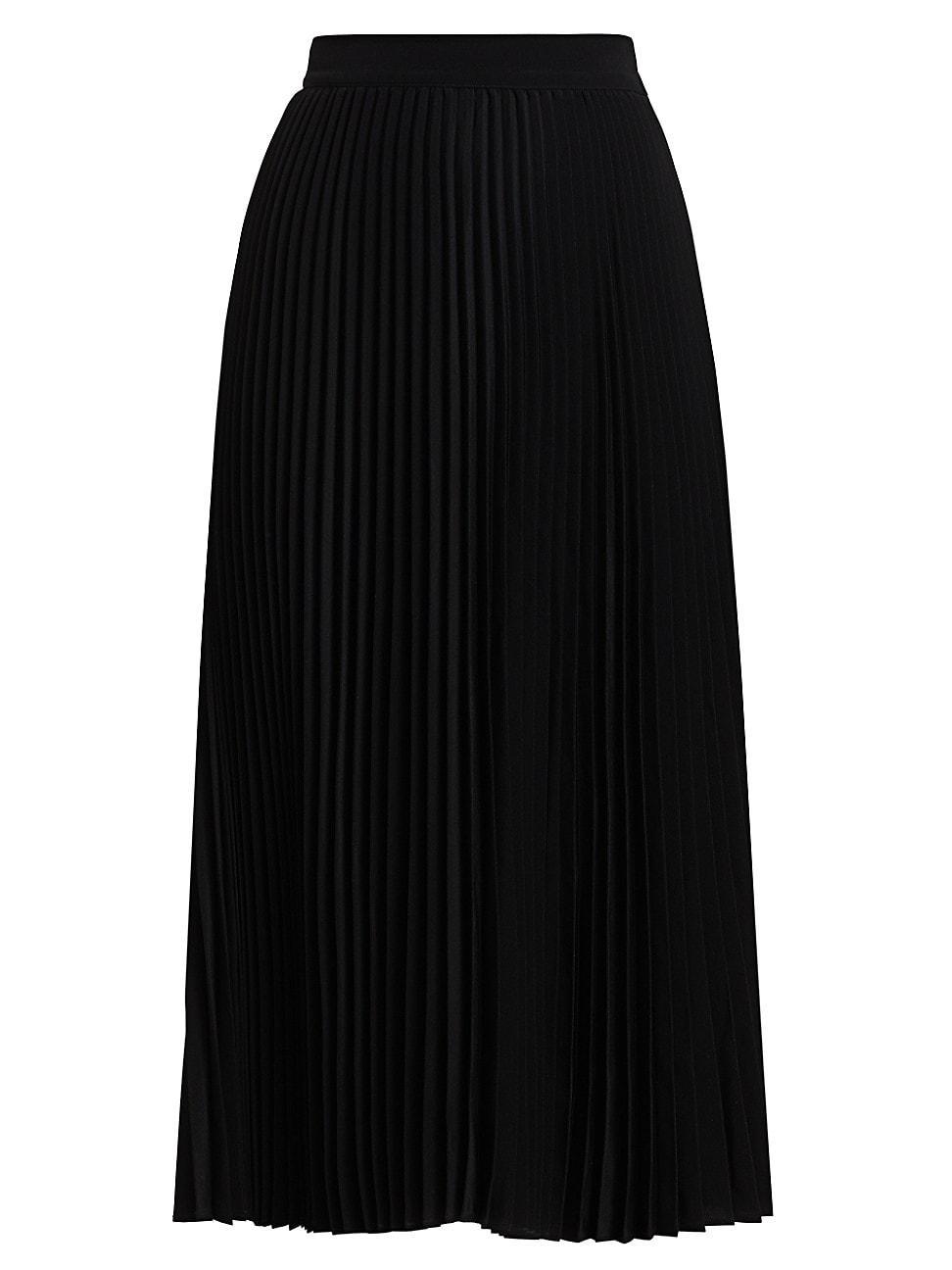 Womens Essentials Elastic-Waist Pleated Skirt Product Image