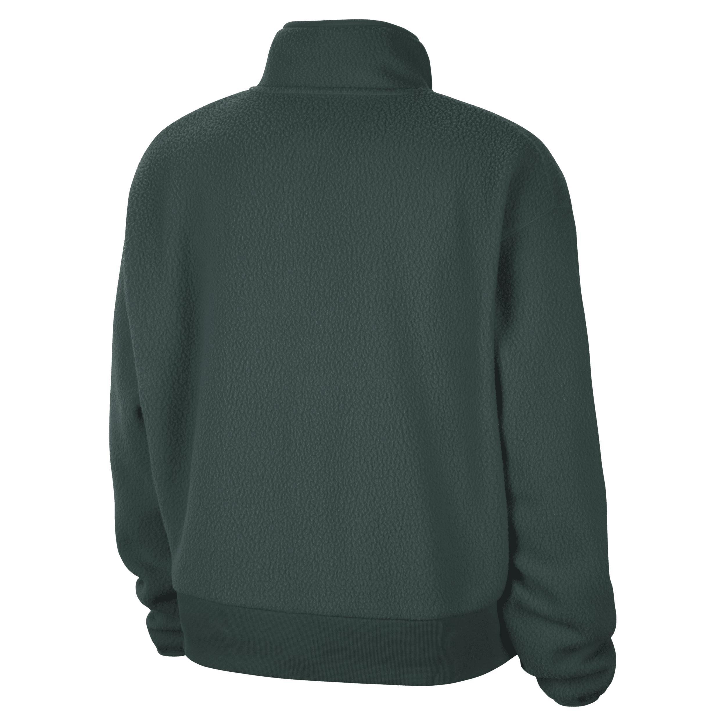 NIKE Men's Green Michigan State Spartans Fly Fleece Quarter-zip Jacket In Progr,blac Product Image