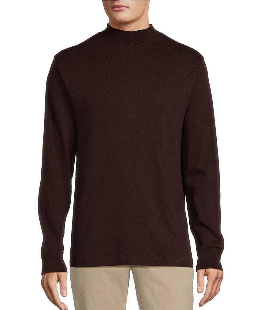 Roundtree & Yorke Long Sleeve Solid Mock Neck Pullover Product Image