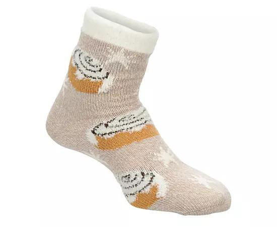 Fireside Womens Aloe Infused Treats Crew Socks 1 Pair Product Image