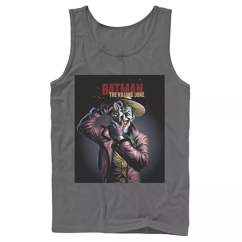 Mens DC Comics Batman The Killing Joke Joker Poster Tank Top Athletic Grey Product Image