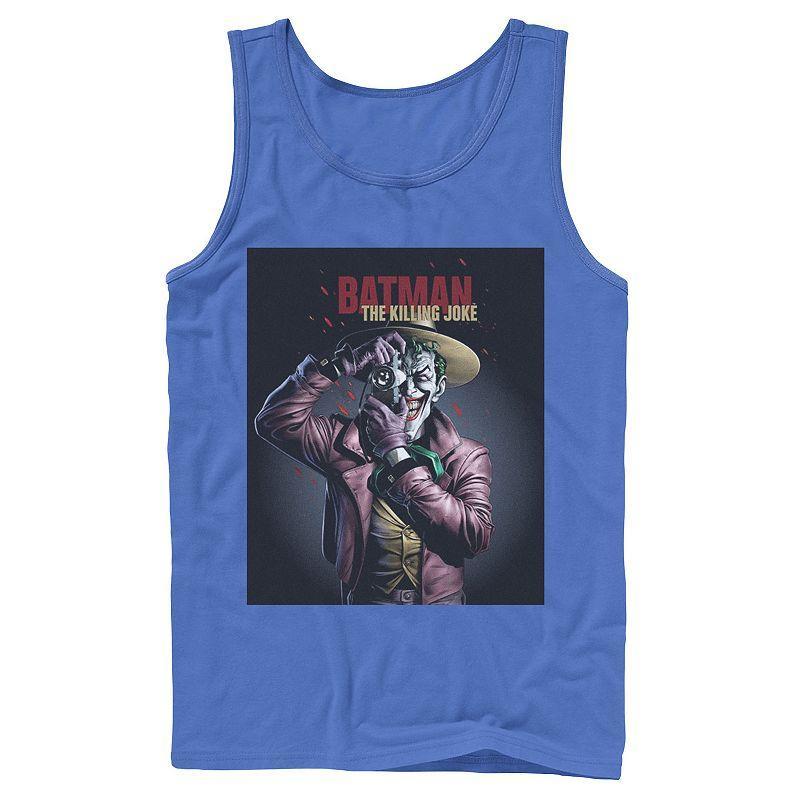 Mens DC Comics Batman The Killing Joke Joker Poster Tank Top Athletic Grey Product Image