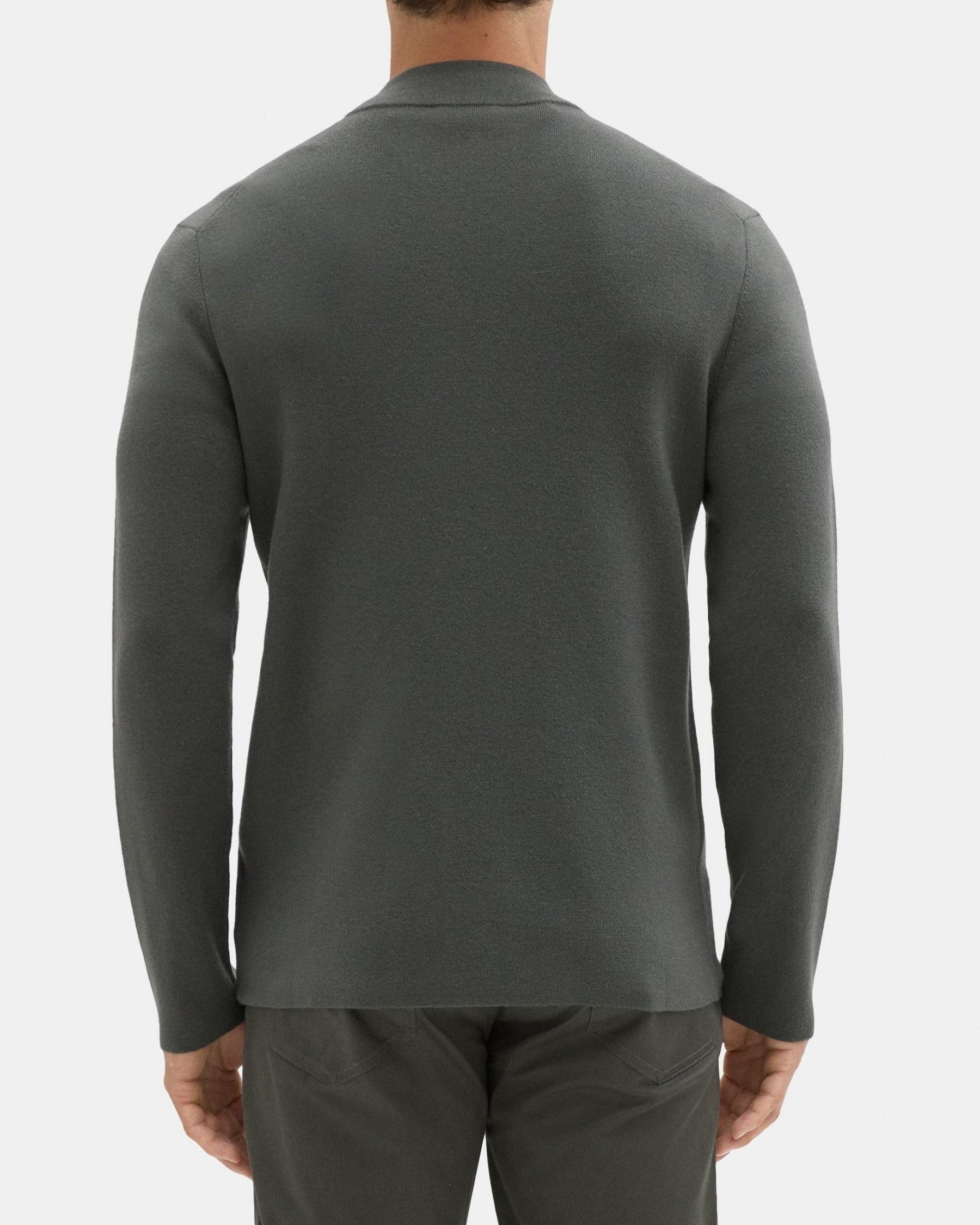 Zip-Up Cardigan in Merino Wool Product Image