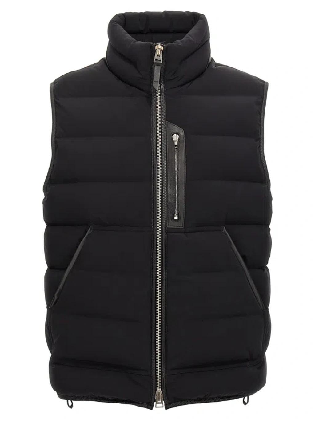 Padded Vest In Black Product Image