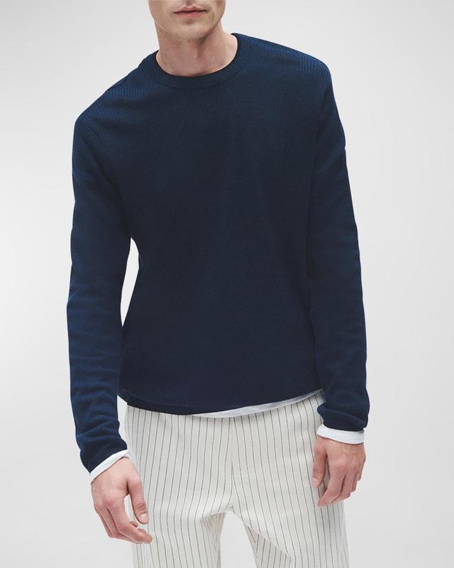 Mens Harvey Cotton-Blend Crewneck Sweater Product Image