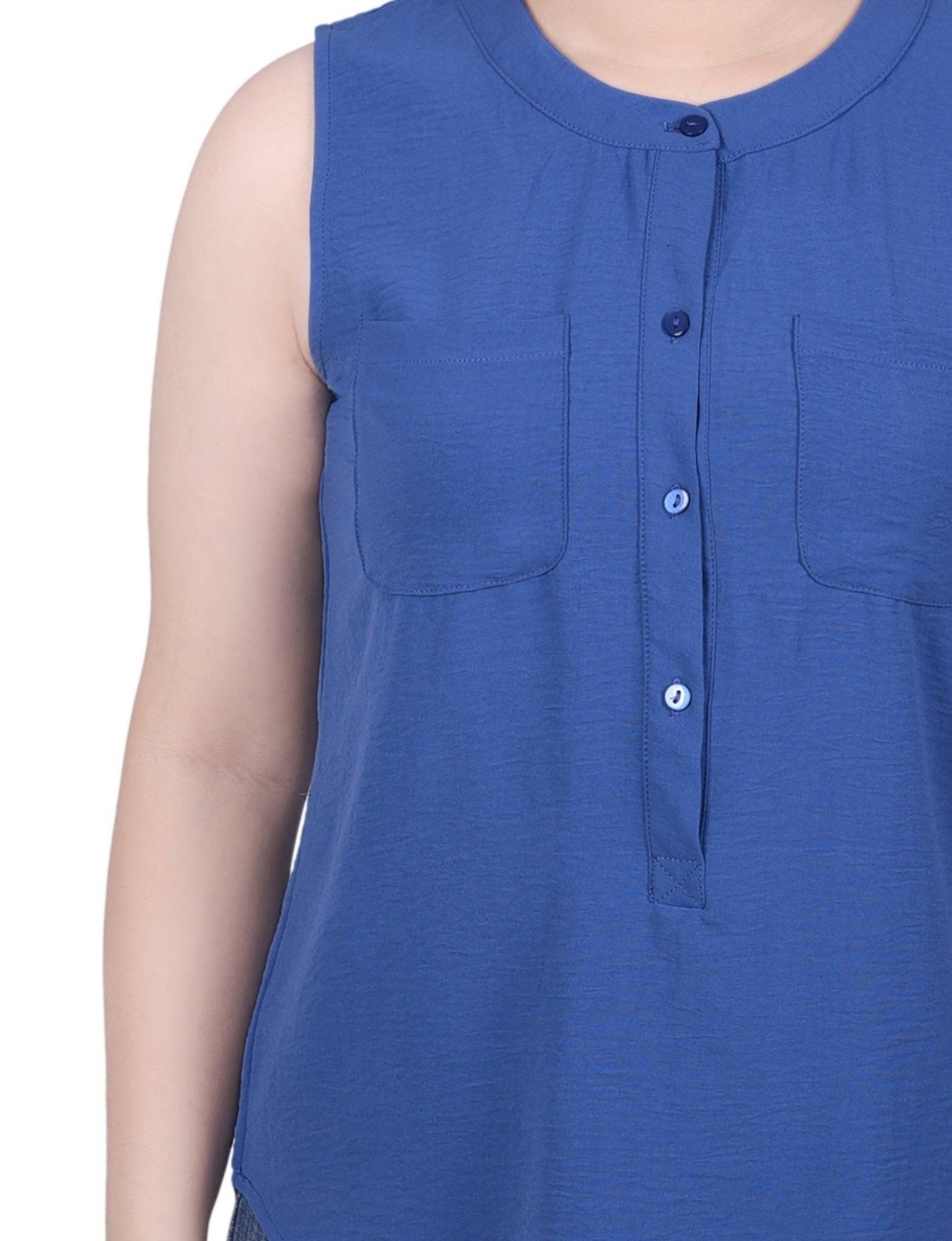 Sleeveless Air Flow Blouse - Petite Product Image