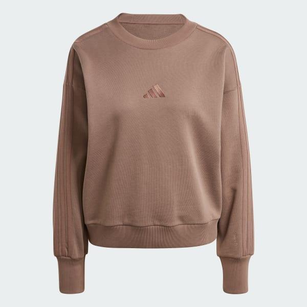 ALL SZN French Terry 3-Stripes Loose Sweatshirt Product Image