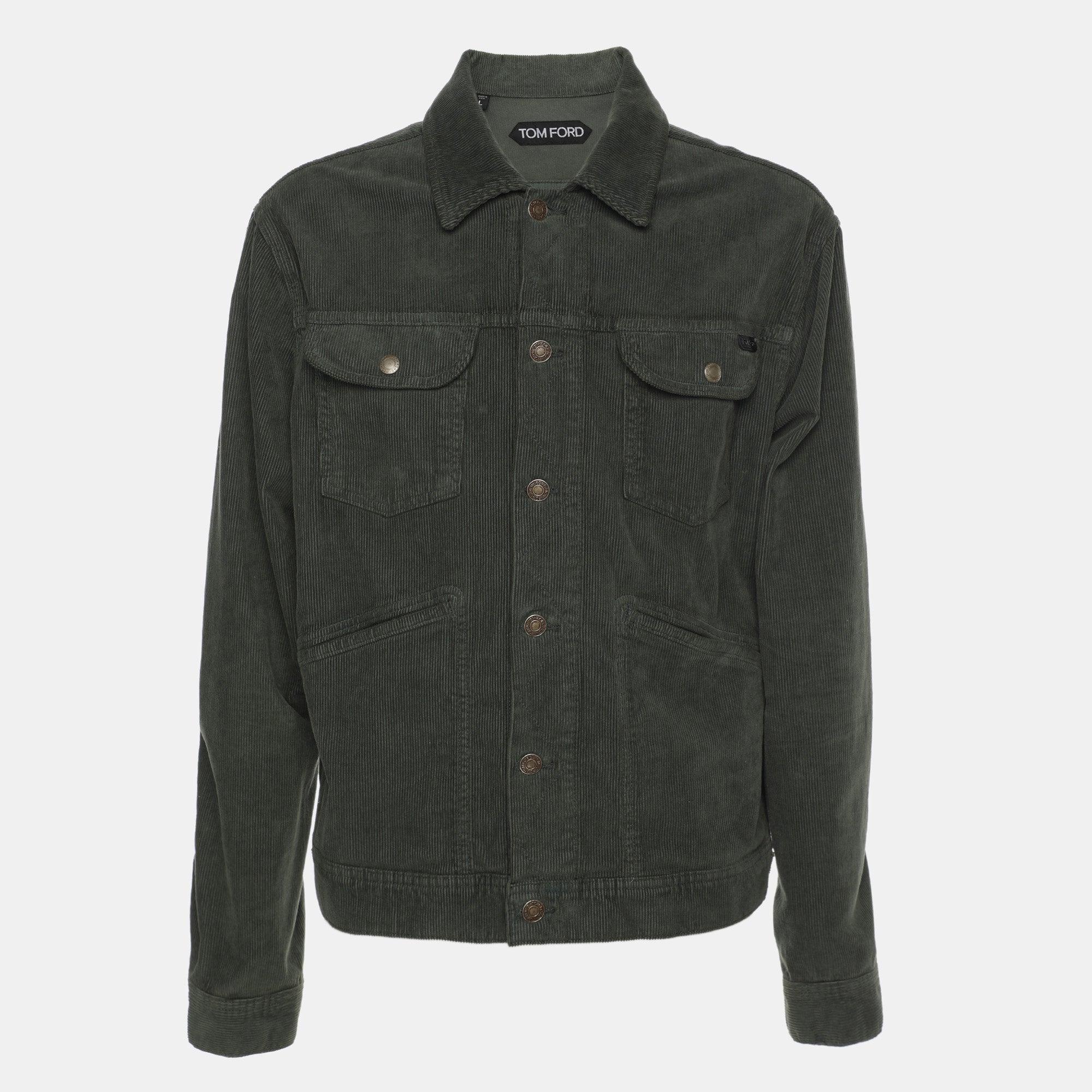 TOM FORD Green Corduroy Jacket Product Image