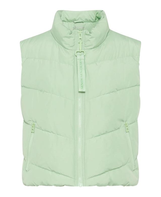 Olsen Womens Quilted Cropped Outdoor Vest Product Image