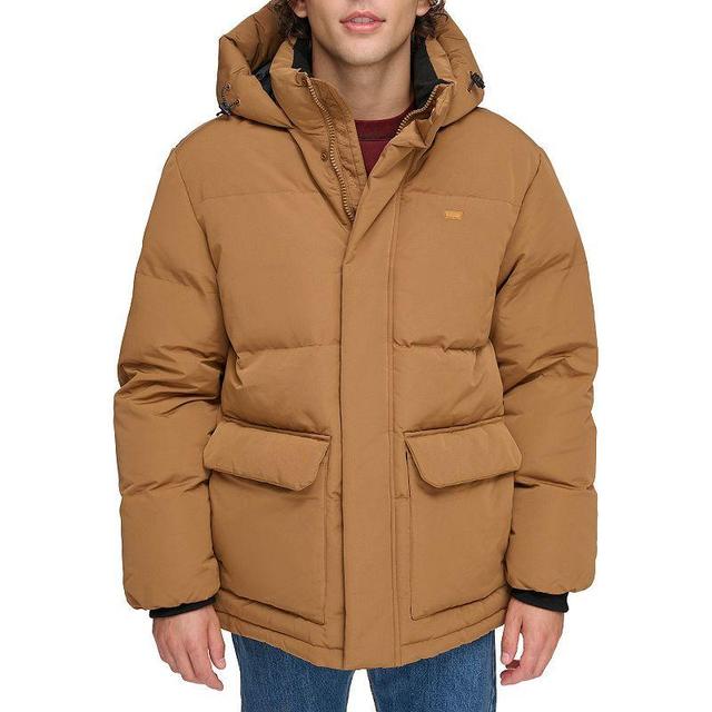 Levi's(r) Arctic Cloth Midlength Hooded Parka Men's Jacket Product Image