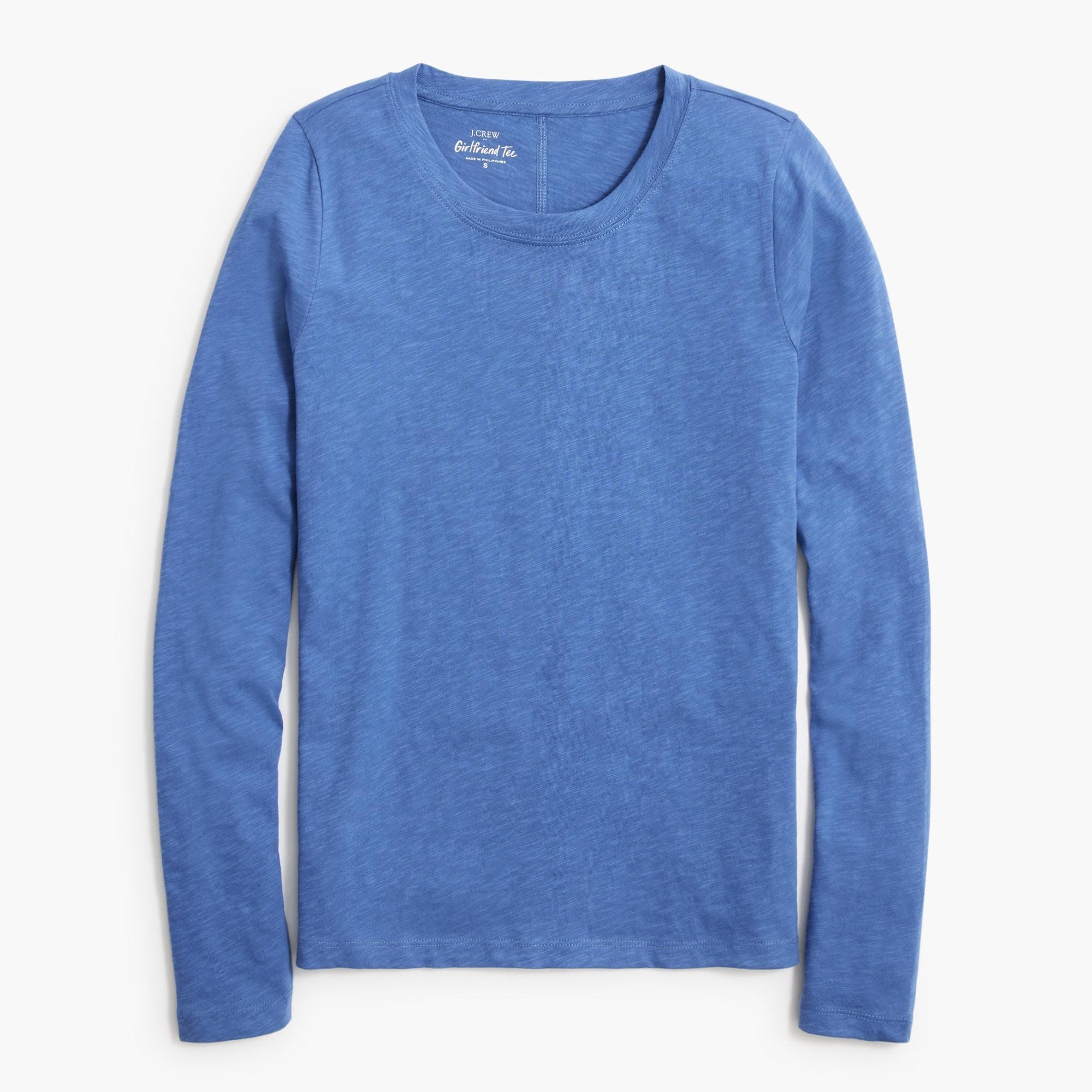 Long-sleeve crewneck girlfriend tee Product Image