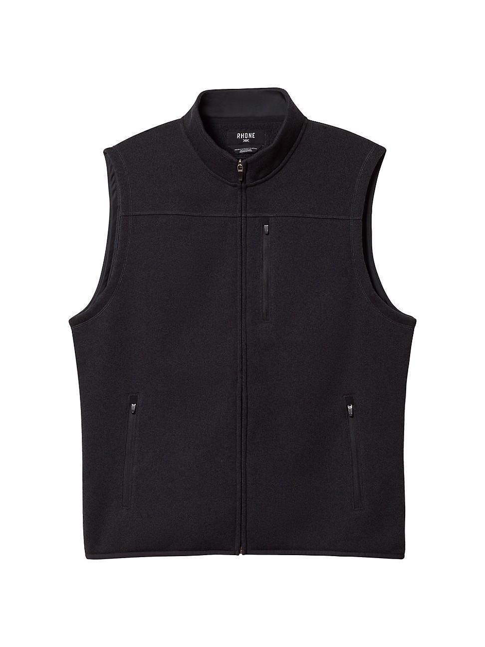 Mens Fleece Stand-Collar Vest Product Image