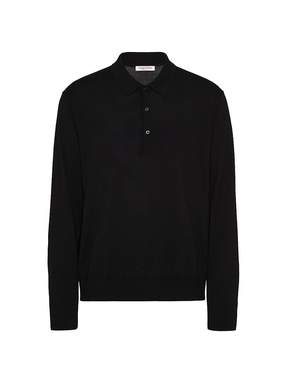 Mens Zip Polo Shirt Product Image