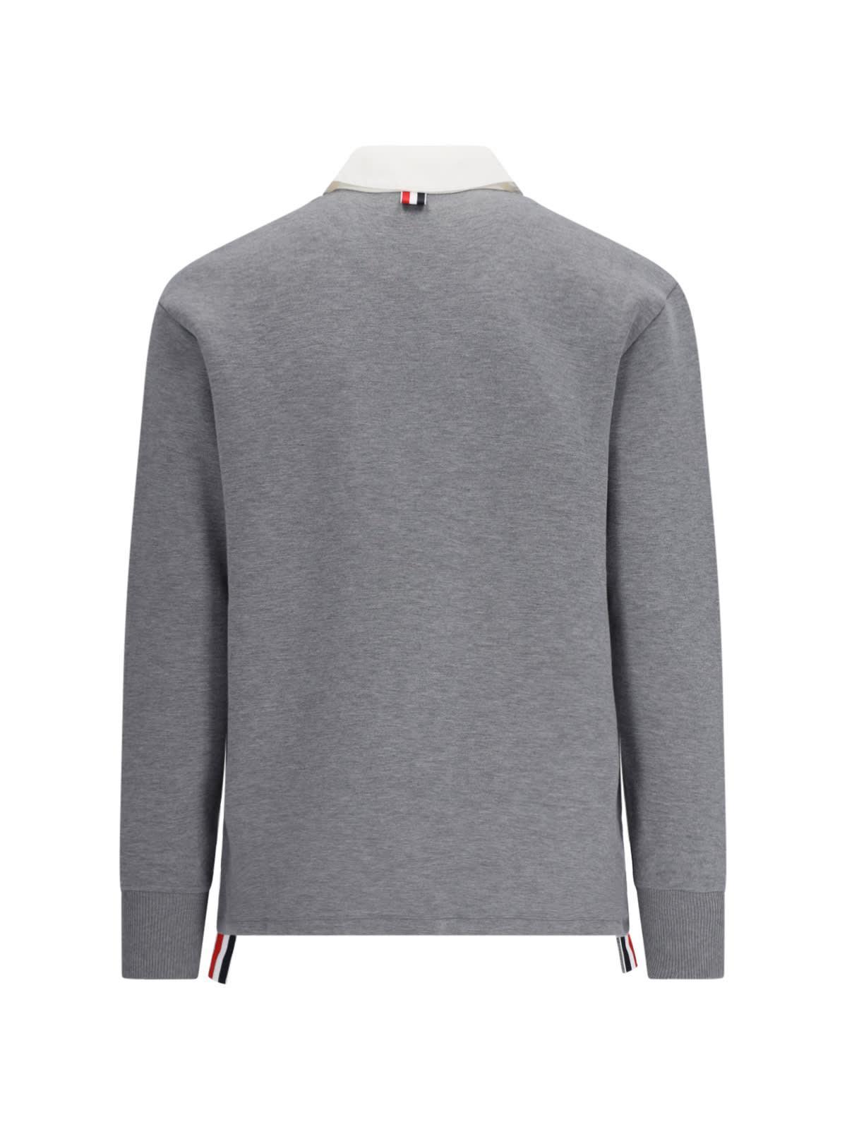 'rugby' Polo Shirt In Gray Product Image