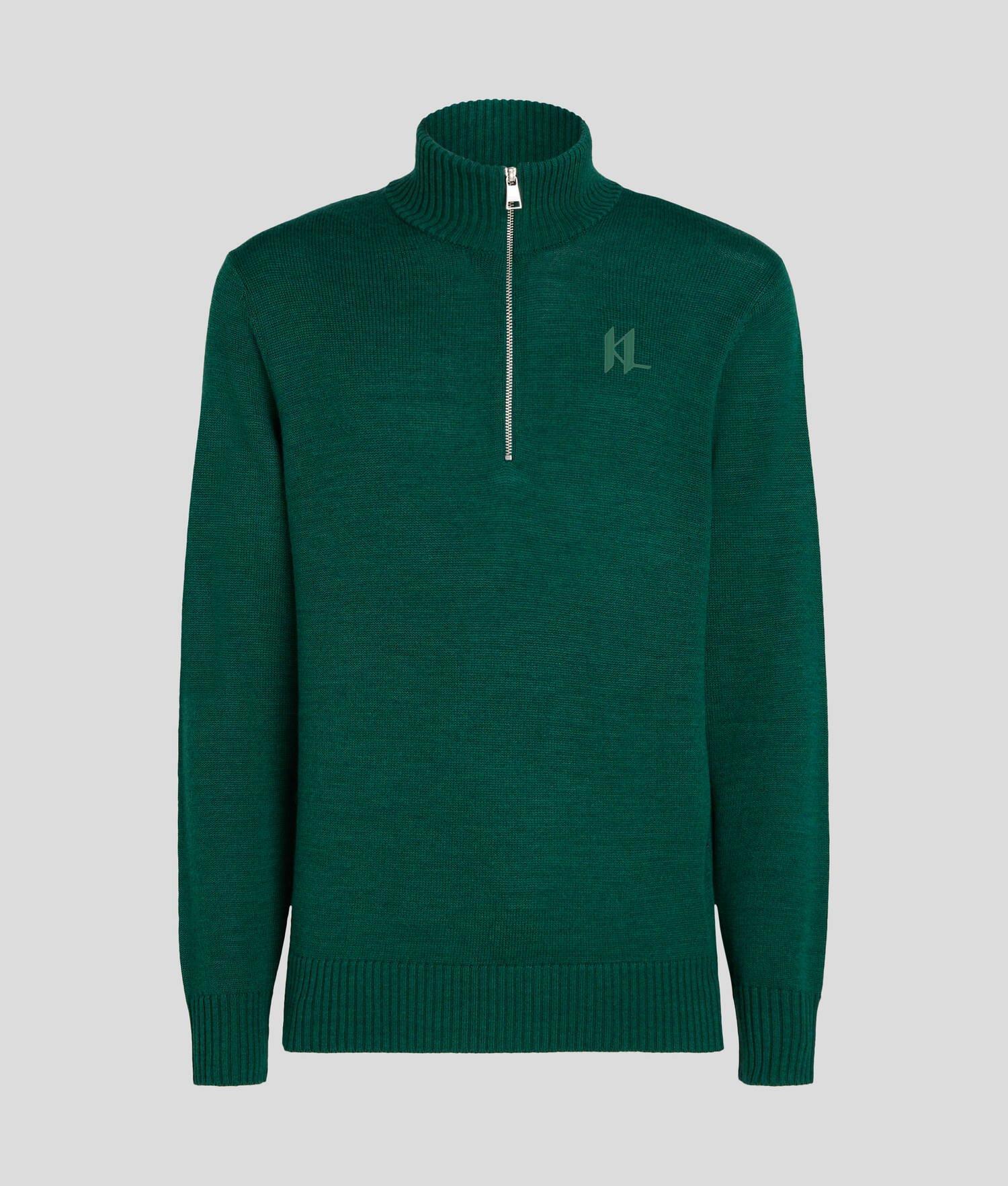 HALF-ZIP TURTLENECK SWEATER Product Image