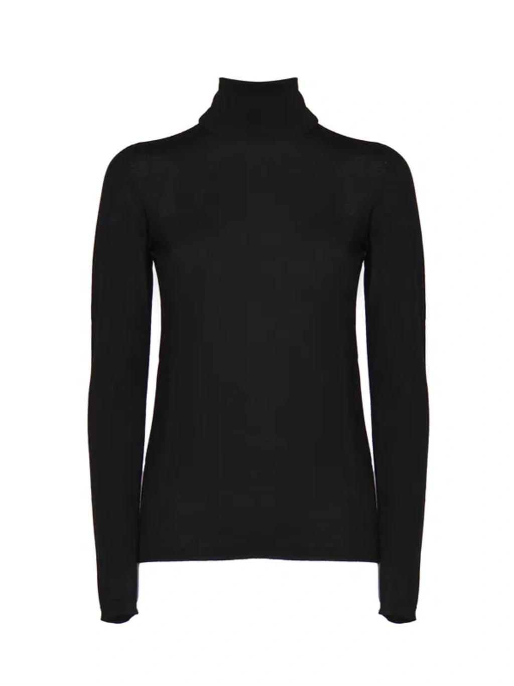 MAX MARA Balbo High Neck Knit Top Female Black product image