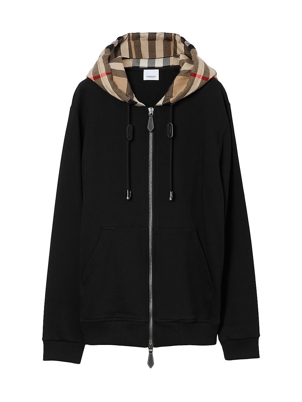 Mens Samuel Full-Zip Check Hoodie Product Image