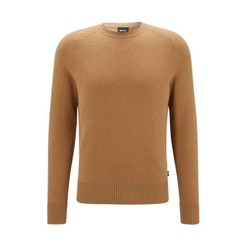 Crew-neck Sweater In Responsible Cashmere In Beige Product Image