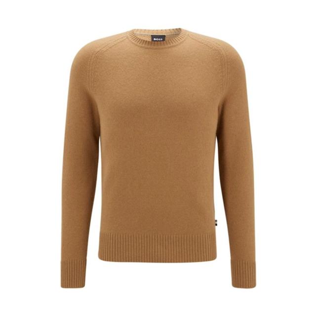 Crew-neck Sweater In Responsible Cashmere In Beige Product Image