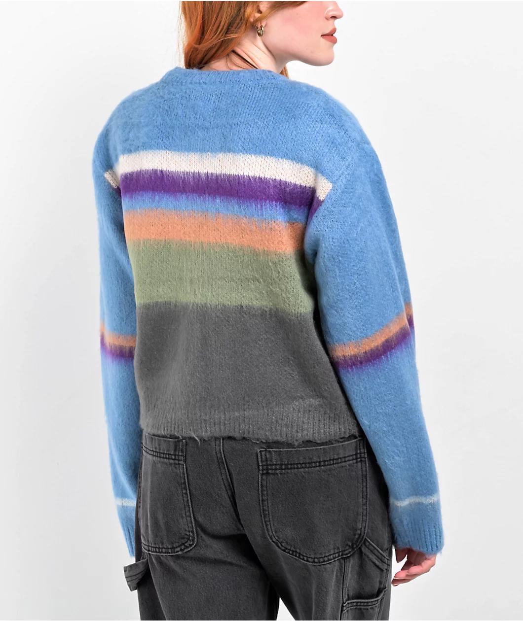 Obey Rosalie Striped Cardigan Product Image