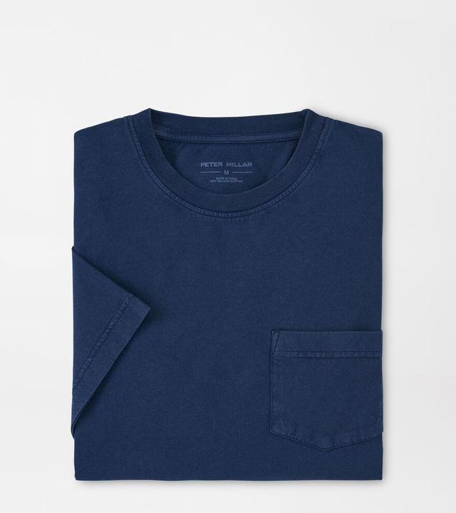 Peter Millar Mens Lava Wash Pocket Tee | Color: Navy | Size: 3XL Product Image