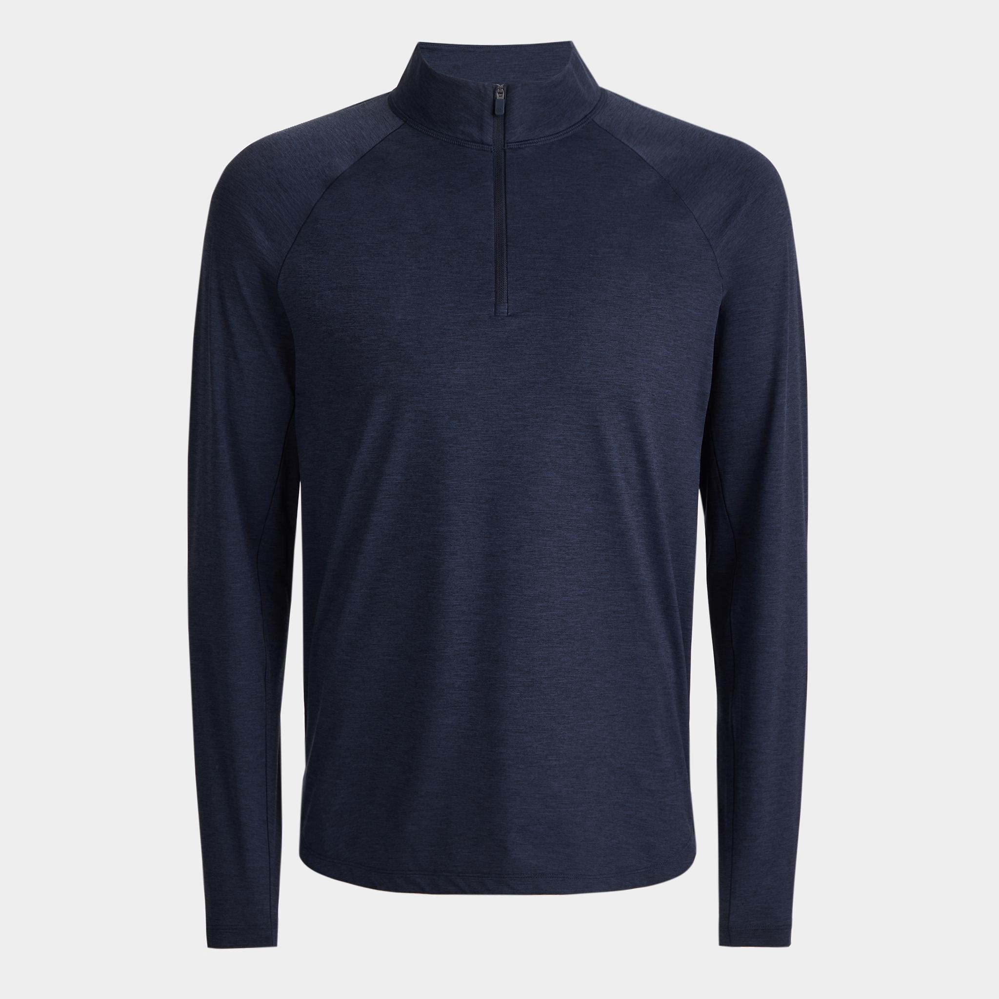 TECH MÉLANGE RAGLAN QUARTER ZIP PULLOVER Product Image