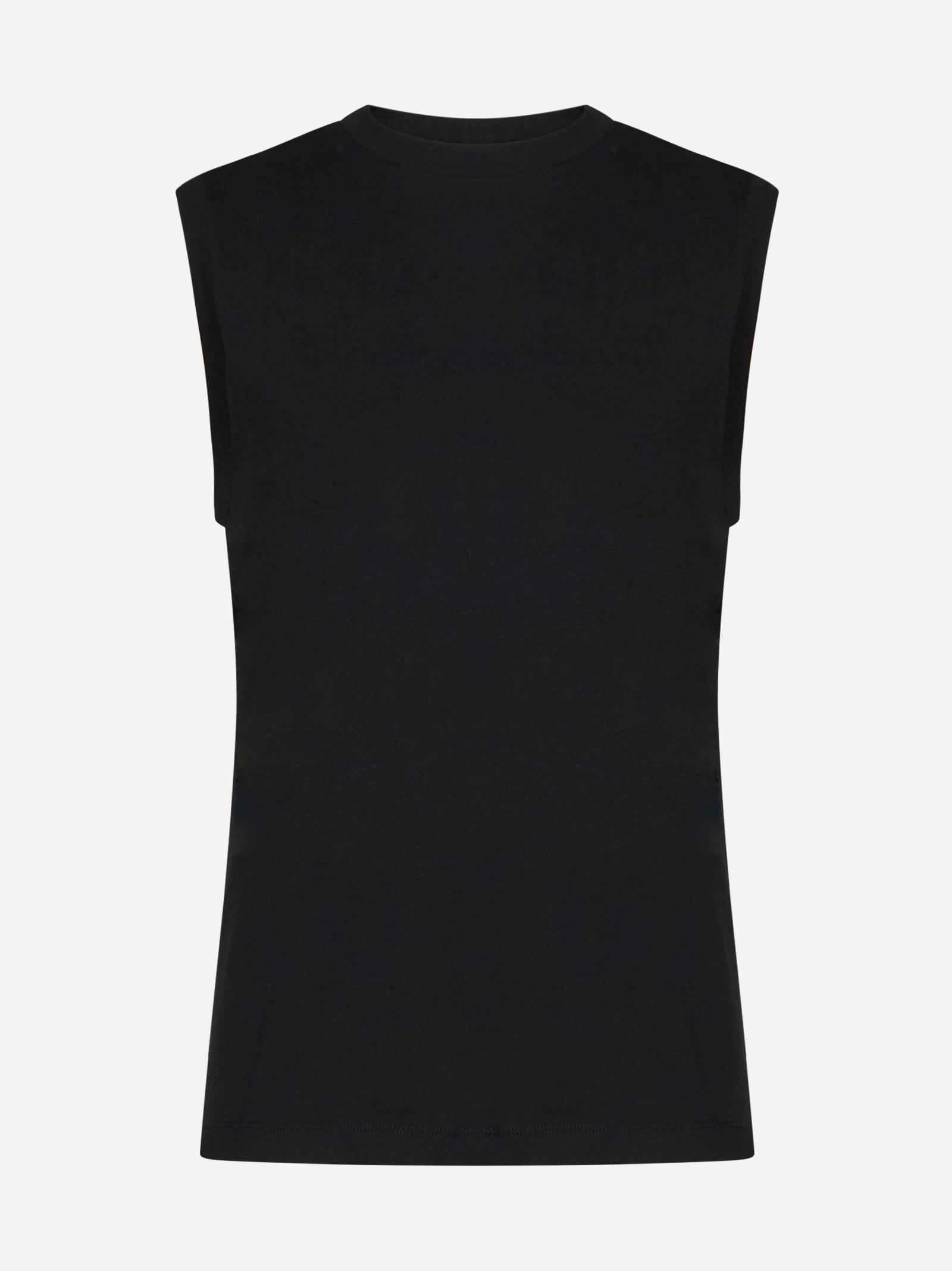 TOTÊME Toteme Organic Cotton Tank Top In Black Product Image