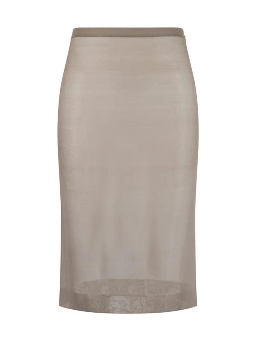 Skirt In Gris Taupe Product Image