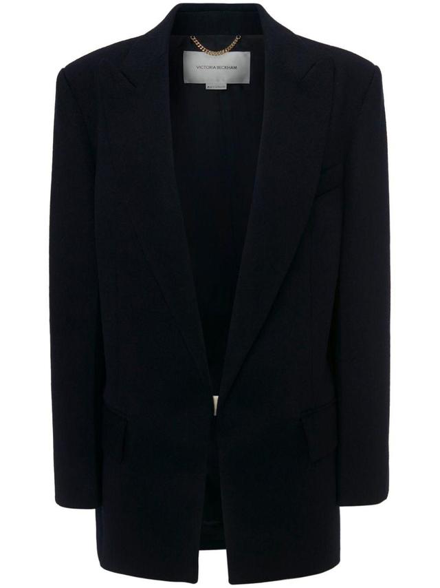 Blazer Mit Steigendem Revers In Blue Product Image