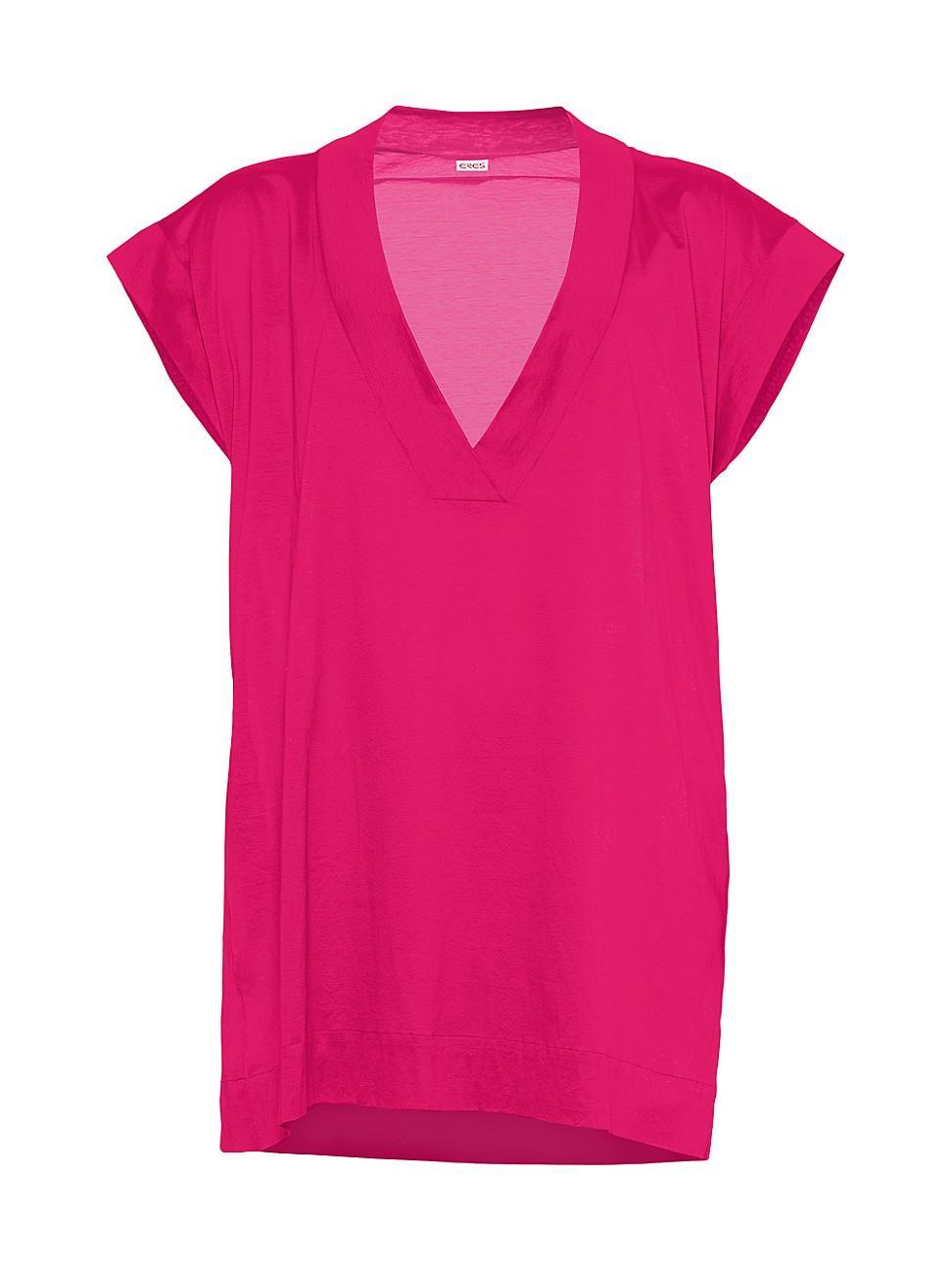 Womens Renee Relaxed V-Neck Cover-Up Product Image