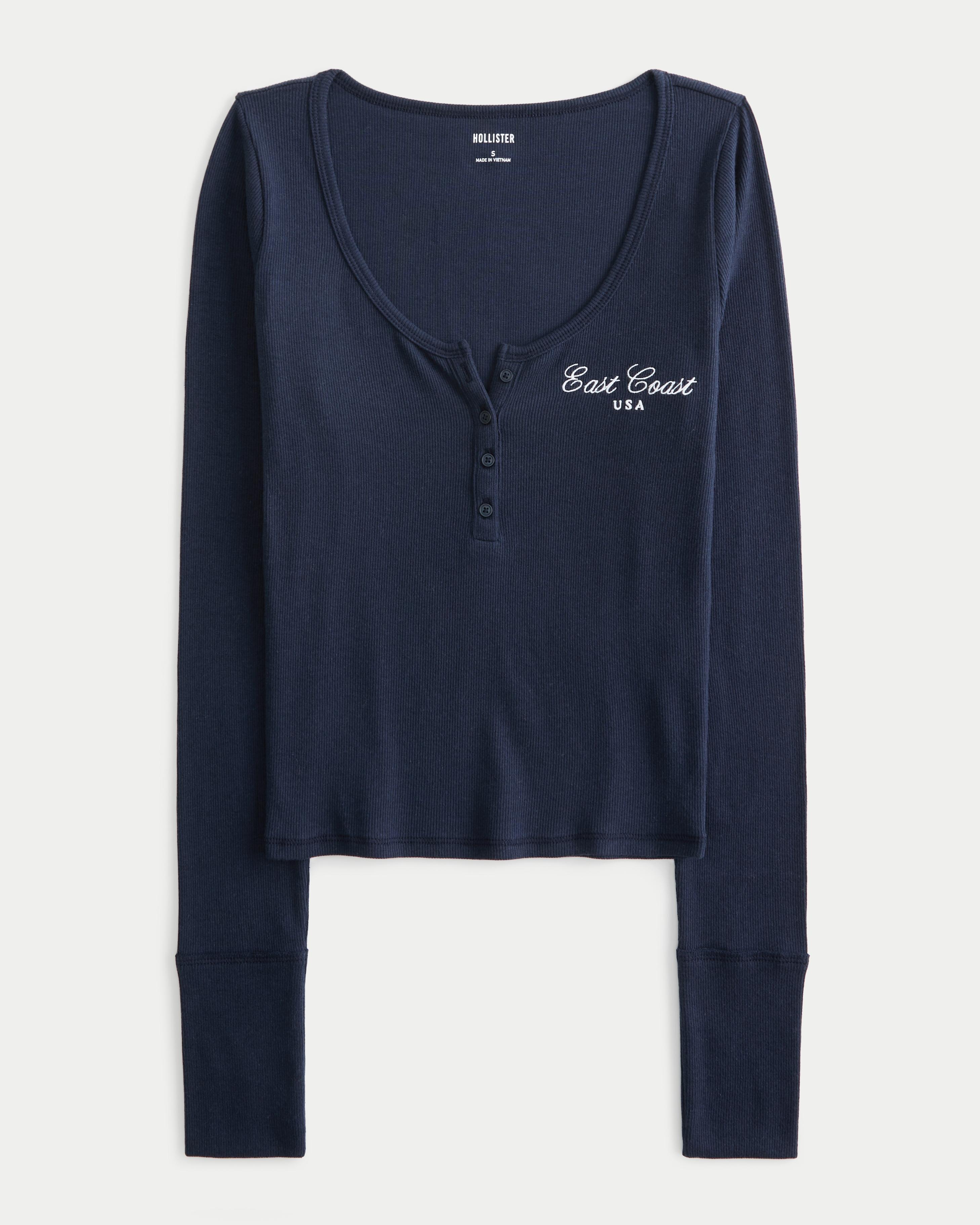 Ribbed East Coast Graphic Henley Product Image