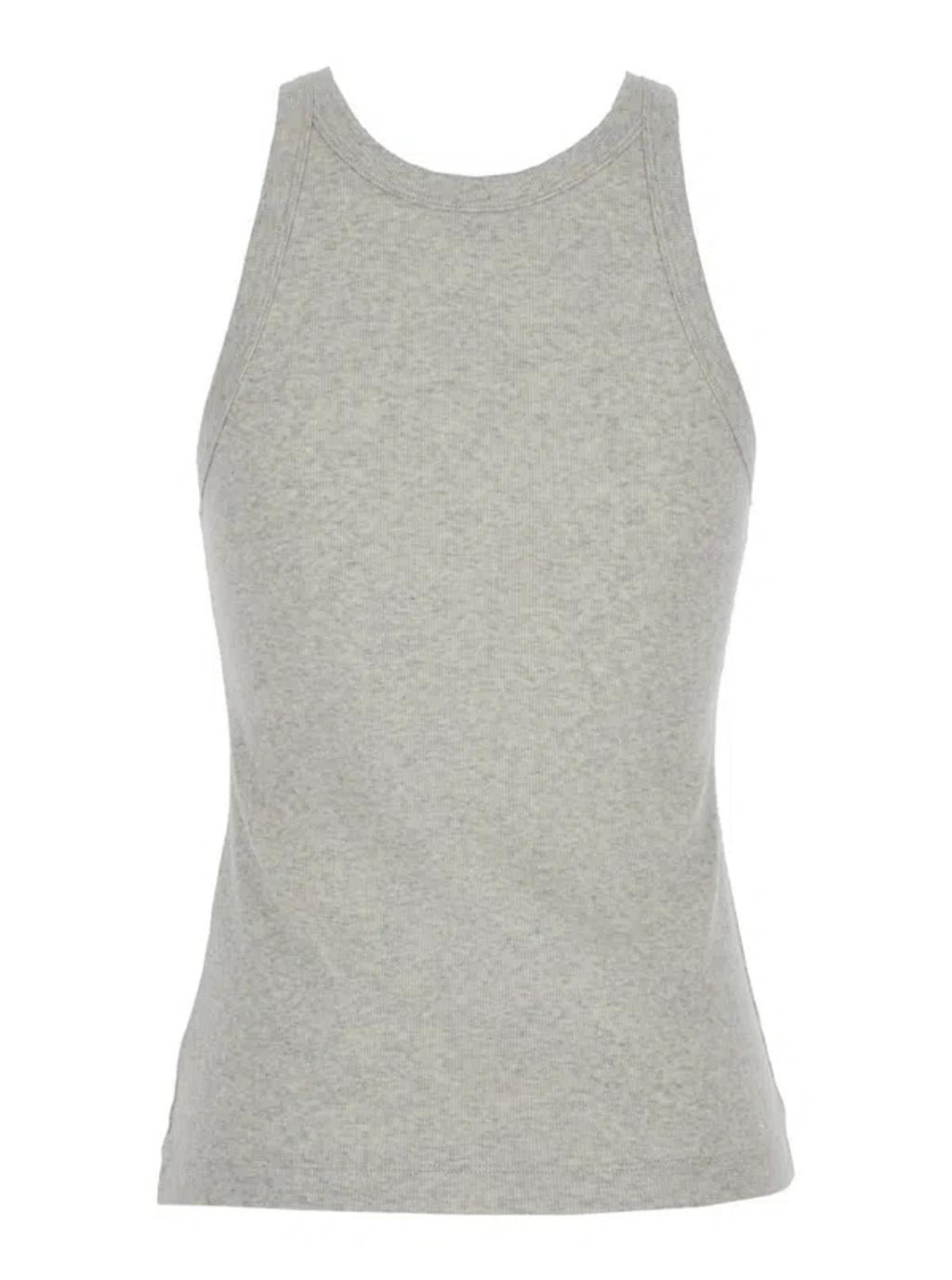 TOTÊME Curved Rib Tank In Grey Product Image