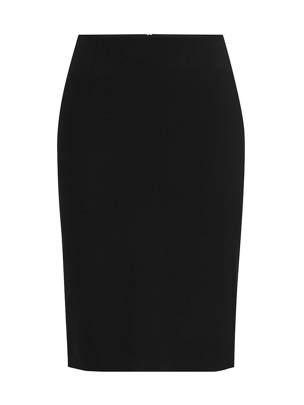 Womens Slim-Fit Pencil Skirt In Virgin Wool product image