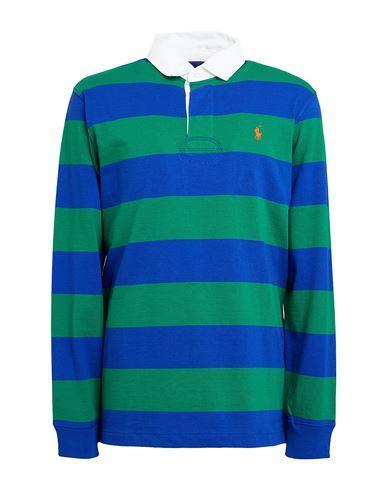 POLO RALPH LAUREN The Iconic Rugby Shirt Man Polo Shirt Green Size L Cotton Product Image