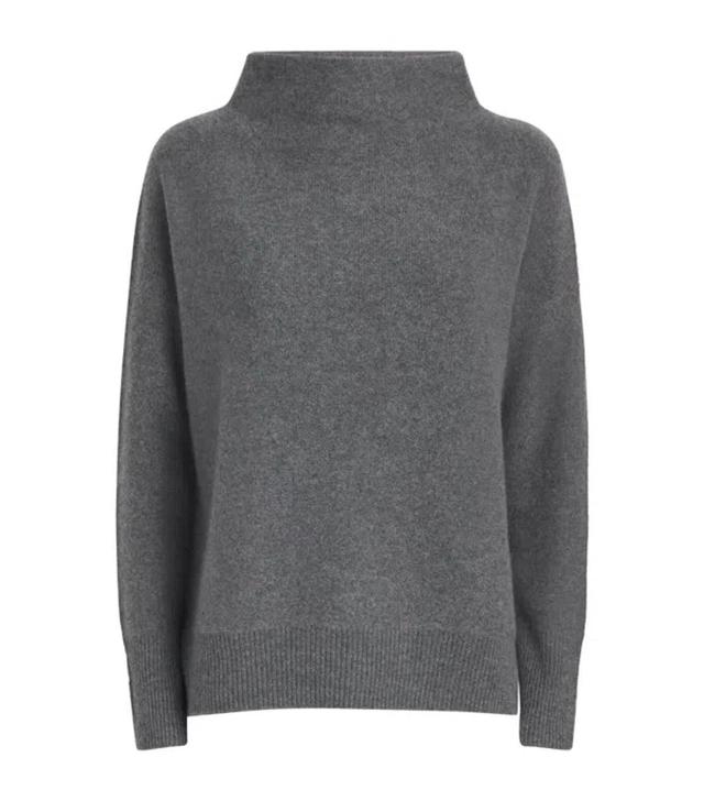 Boiled Cashmere Sweater In Grey Product Image