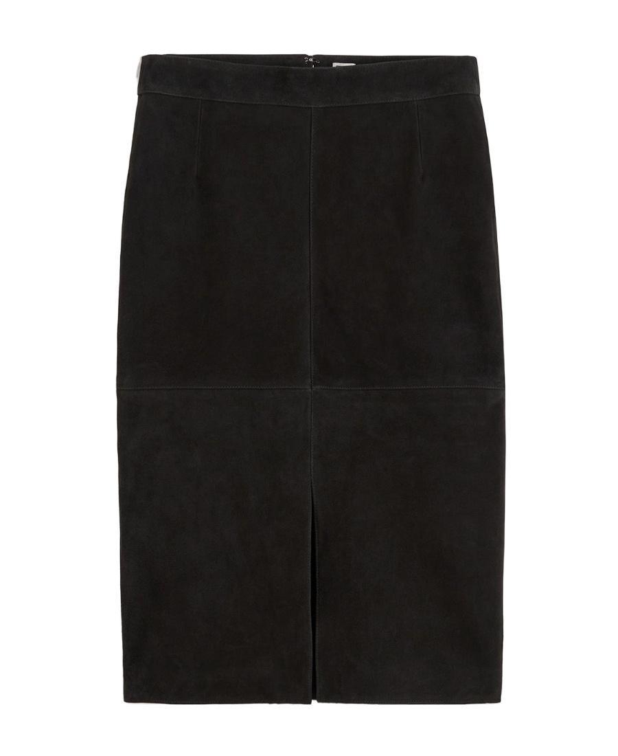 TOTÊME Suede Midi Skirt In Black product image