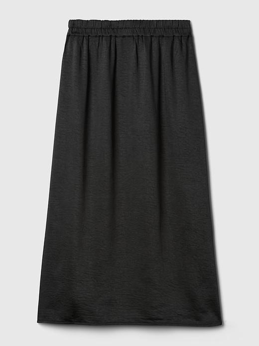 Satin Midi Skirt Product Image