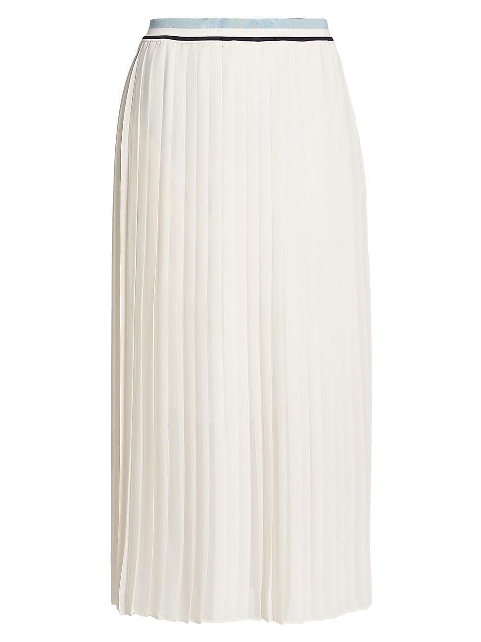 Womens Pleated Maxi Skirt Product Image