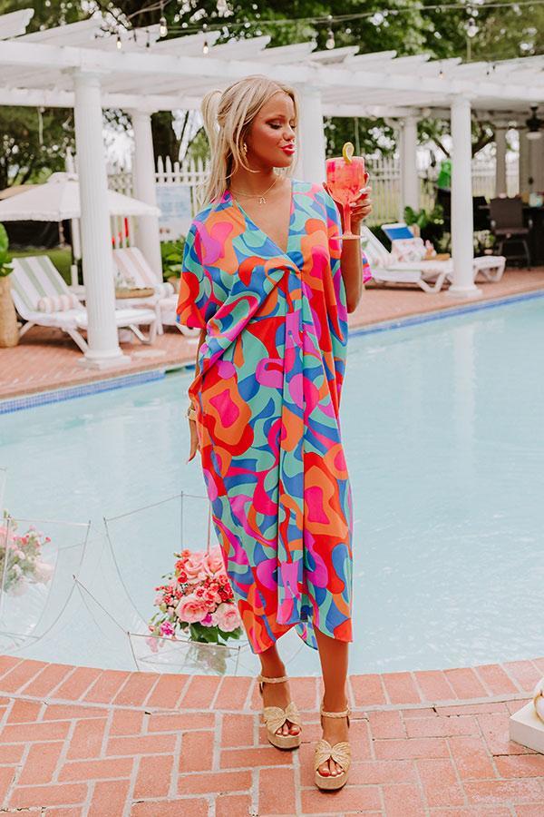 Beachy Days Caftan Midi in Ocean Wave Product Image