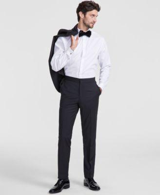 Hugo by Hugo Boss Mens Modern-Fit Wool Blend Super Flex Stretch Tuxedo Pant Product Image