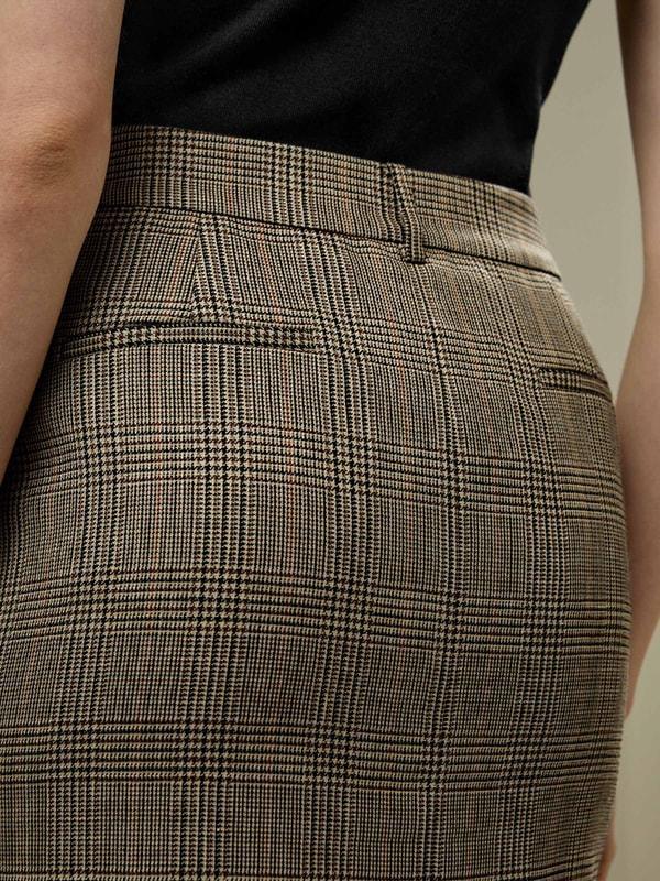 Sprezzatura Glen Check Pencil Skirt Product Image